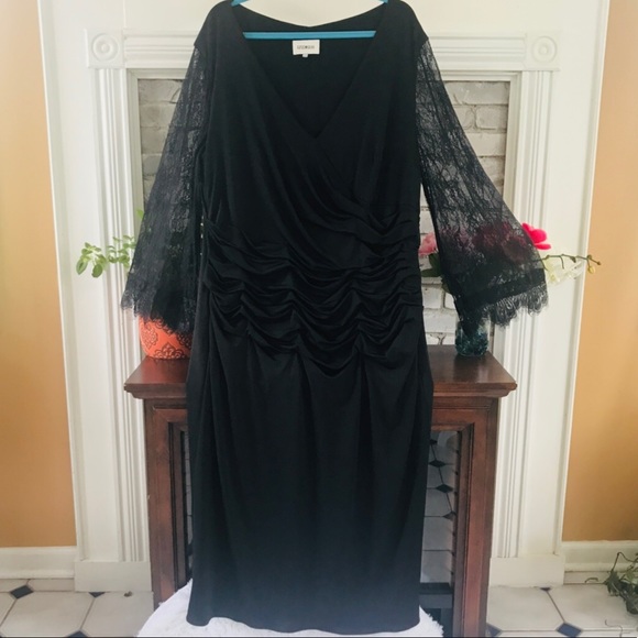 IZIDRESS COCKTAIL DRESS PARTY LACE  SLEEVE Sz 22W - Picture 4 of 8